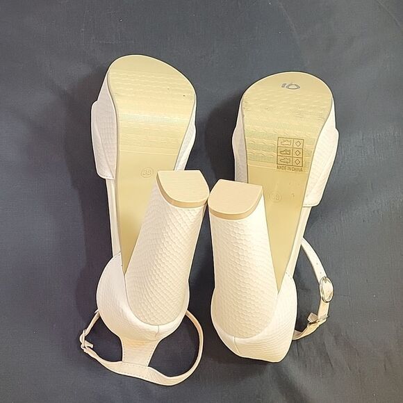 BRAND NEW  WOMEN"S PLASFORM HIGH HEEL  ADJUSTABLE BUCKLE ANKLE STRAP SANDAL - Picture 14 of 14